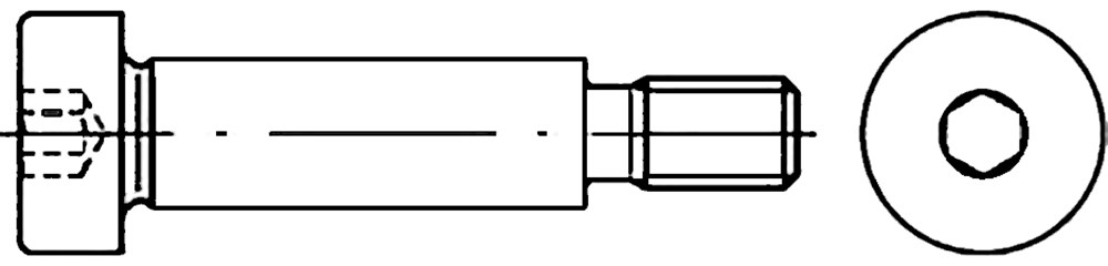 Afbeelding voor Passchroef cilinderkop binnenzeskant ISO 7379, staal
