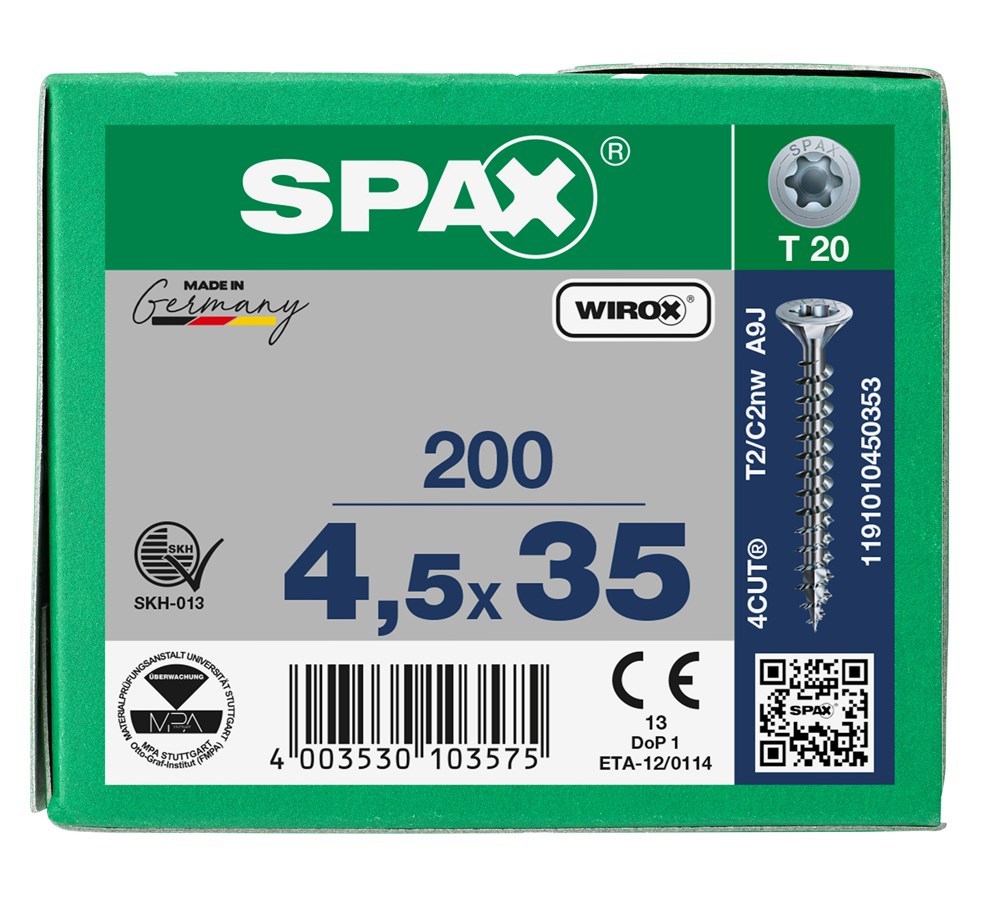 spaanplaatschroef wirox spax-6 spaanplaatschroef wirox spax-6