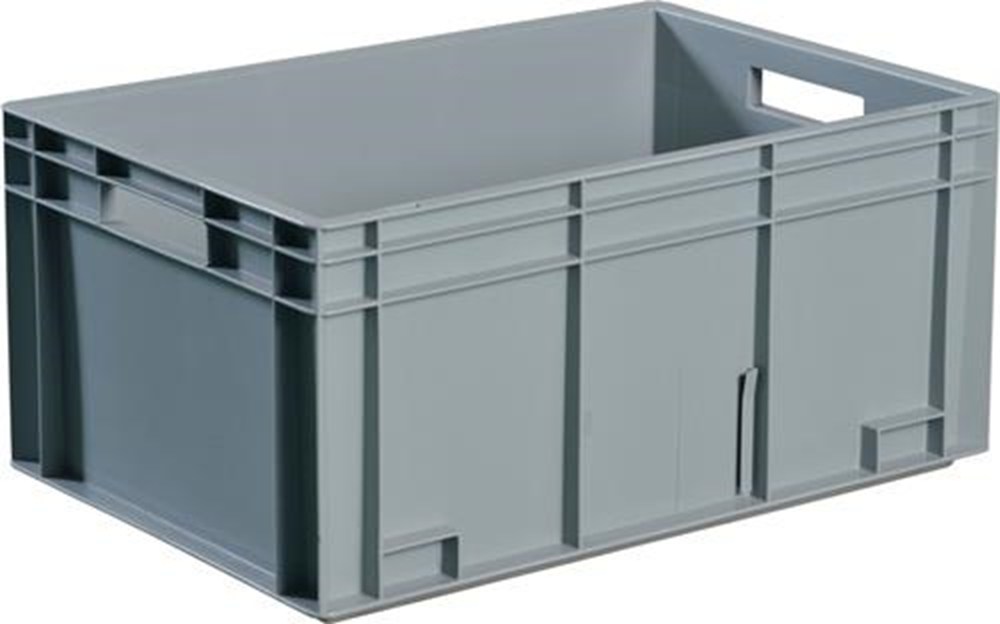 TRANSPORTSTAPELBAK L400XB300XH120MM GRIJS PP SCHELPGREEP ZIJWANDEN GESLOTEN TW TRANSPORTSTAPELBAK L400XB300XH120MM GRIJS PP SCHELPGREEP ZIJWANDEN GESLOTEN TW