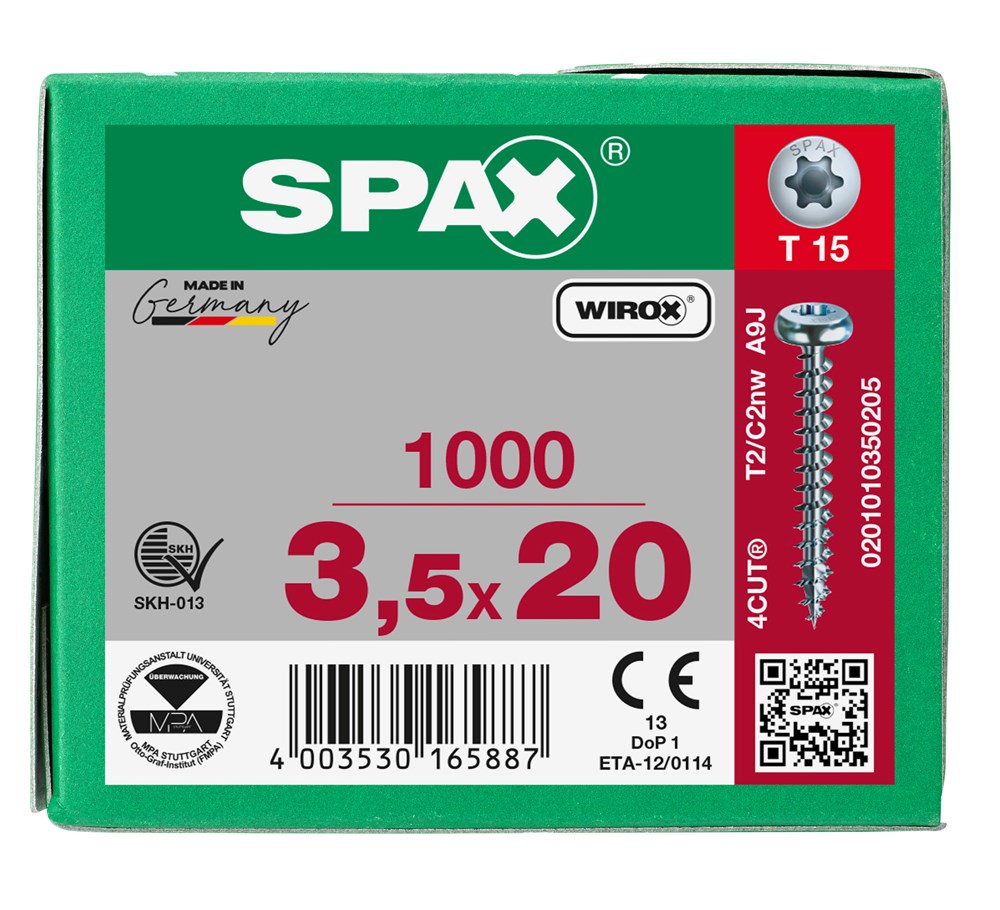 spaanplaatschroef wirox spax-6 spaanplaatschroef wirox spax-6