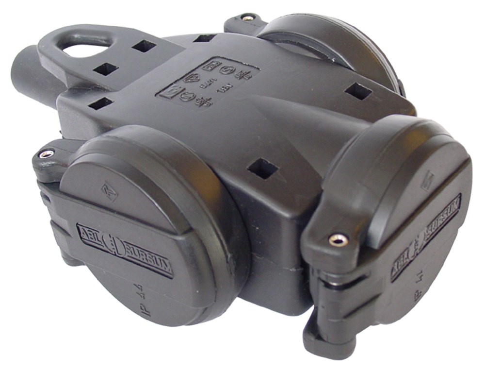 verdeelblok rubber 3-voudig zonder kabel-1 verdeelblok rubber 3-voudig zonder kabel-1