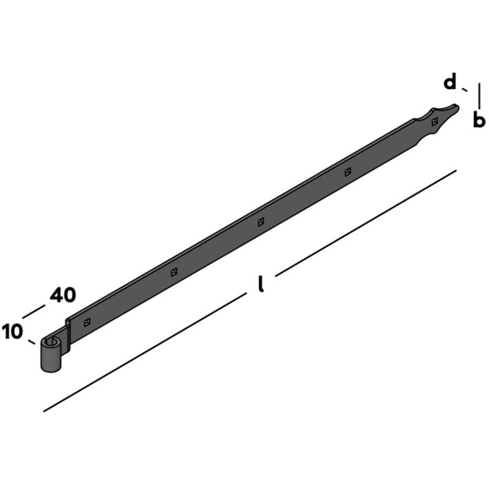 Afbeelding tekening GB heng voor vlakwerk rustica epz-3