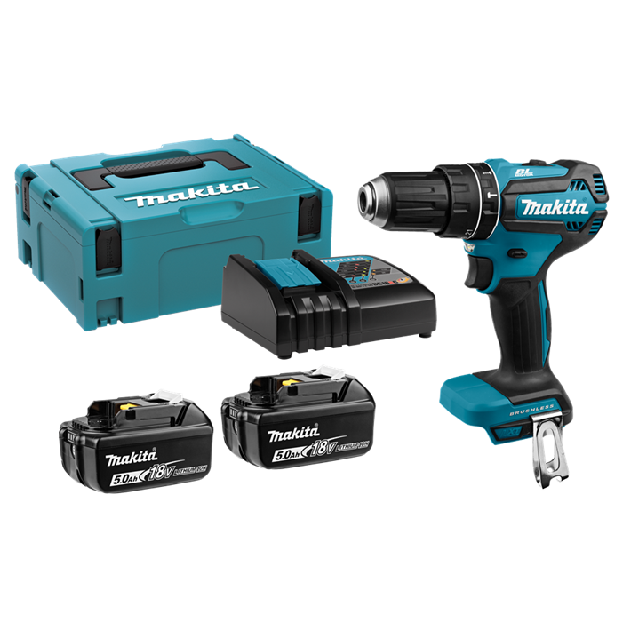 Afbeelding Makita 18 v klopboor-/schroefmachine DHP485RTJ