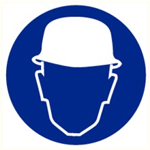 Pictogram helm verplicht Pictogram helm verplicht