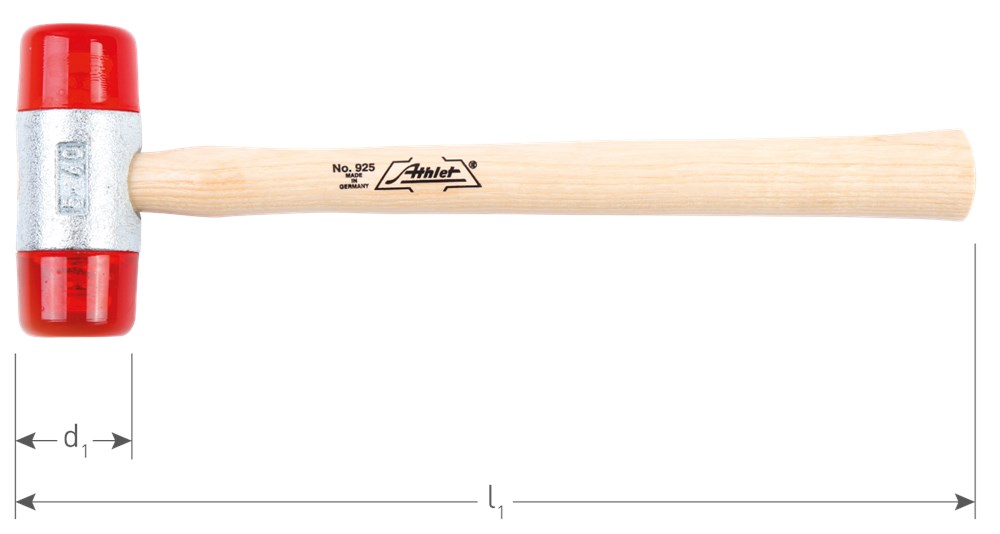 ATHLET KUNST.HAMER MET ESSEN STEEL, GR. 4Xø35 ATHLET KUNST.HAMER MET ESSEN STEEL, GR. 4Xø35