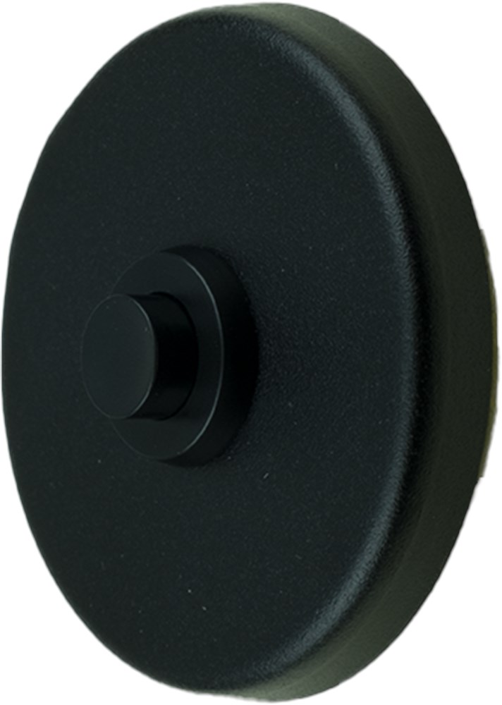 Afbeelding voor Beldrukker rond aluminium mat zwart