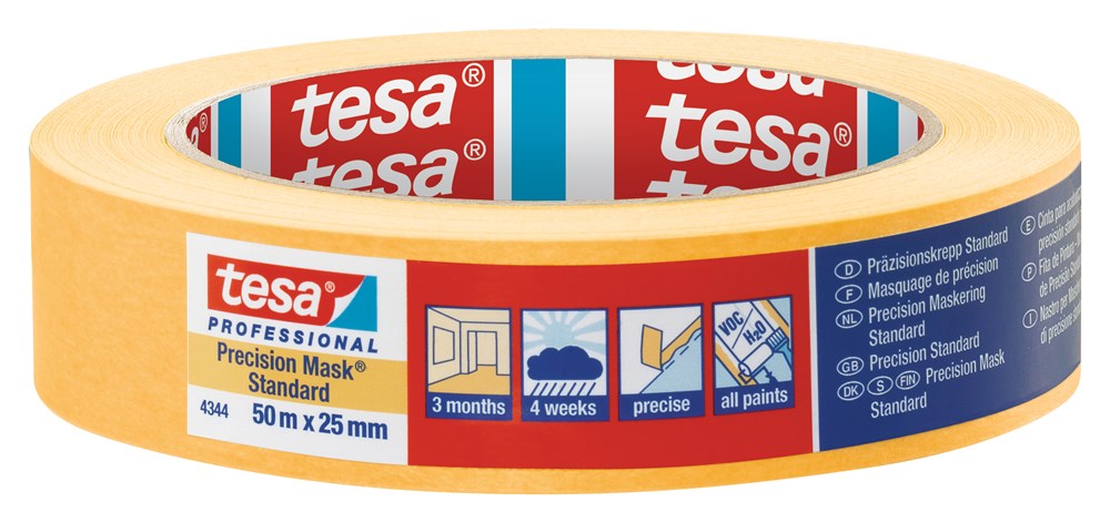 Tesa 4344 Precisie Afplaktape Goud - 50 m x 25 mm