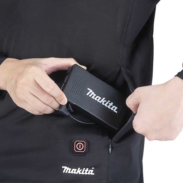 Afbeelding Makita verwarmd ondershirt met rits l DCX201AL
