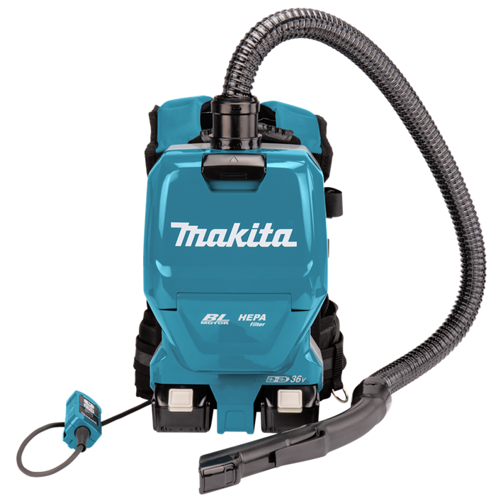 Afbeelding Makita 2x18 v rugstofzuiger voor schoonmaak DVC261TX22
