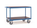 ZWAARLASTWAGEN 2-LAAGS, GRIJS RUBBER WIELEN, 100X70CM ;12402 12403.jpg