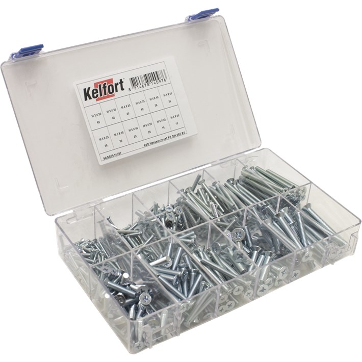 Assortimentsdoosje metaalschroef Kelfort