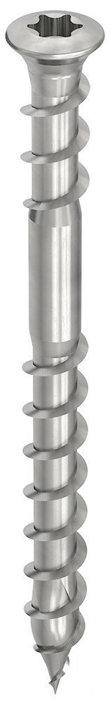 Vlonderschroef lenskop torx, rvs A2