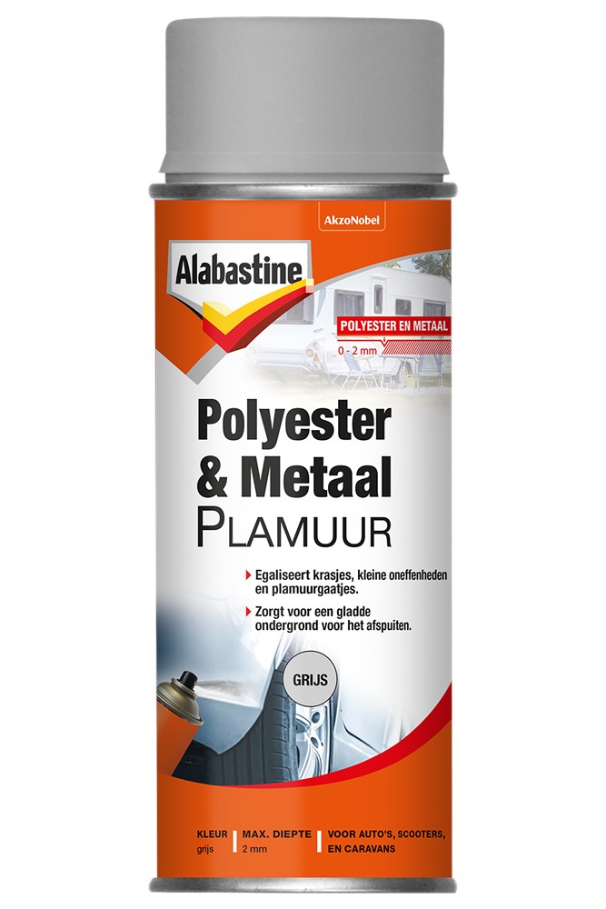 Alabastine polyester en metaal plamuur spuitbus (1)
