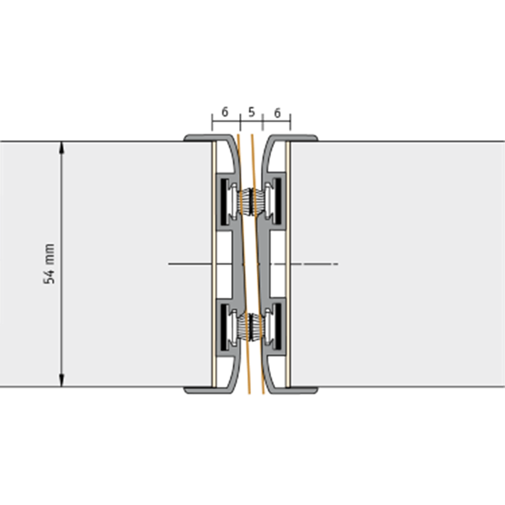 doorsnede sponningprofiel uitvoering 416