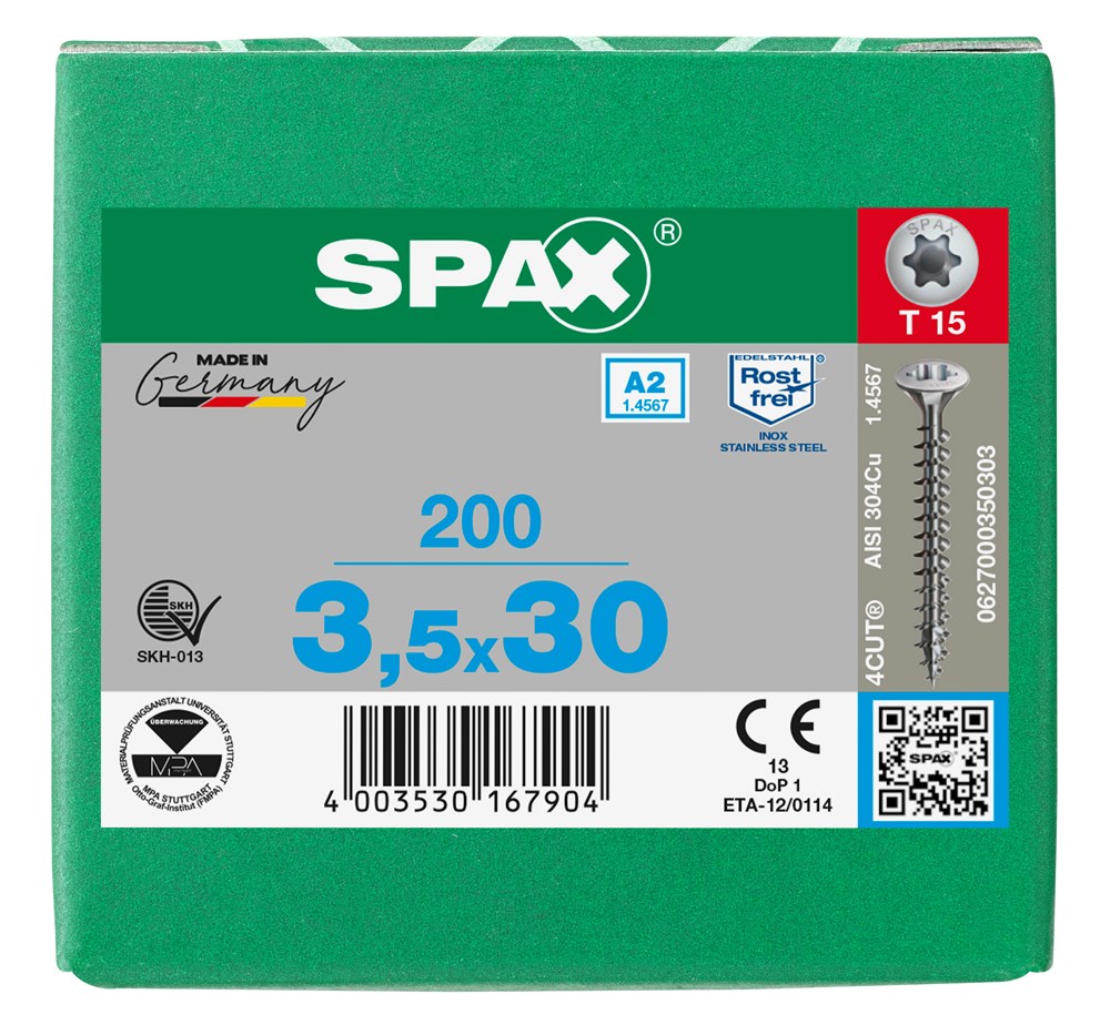 spaanplaatschroef rvs a2 spax-8 spaanplaatschroef rvs a2 spax-8
