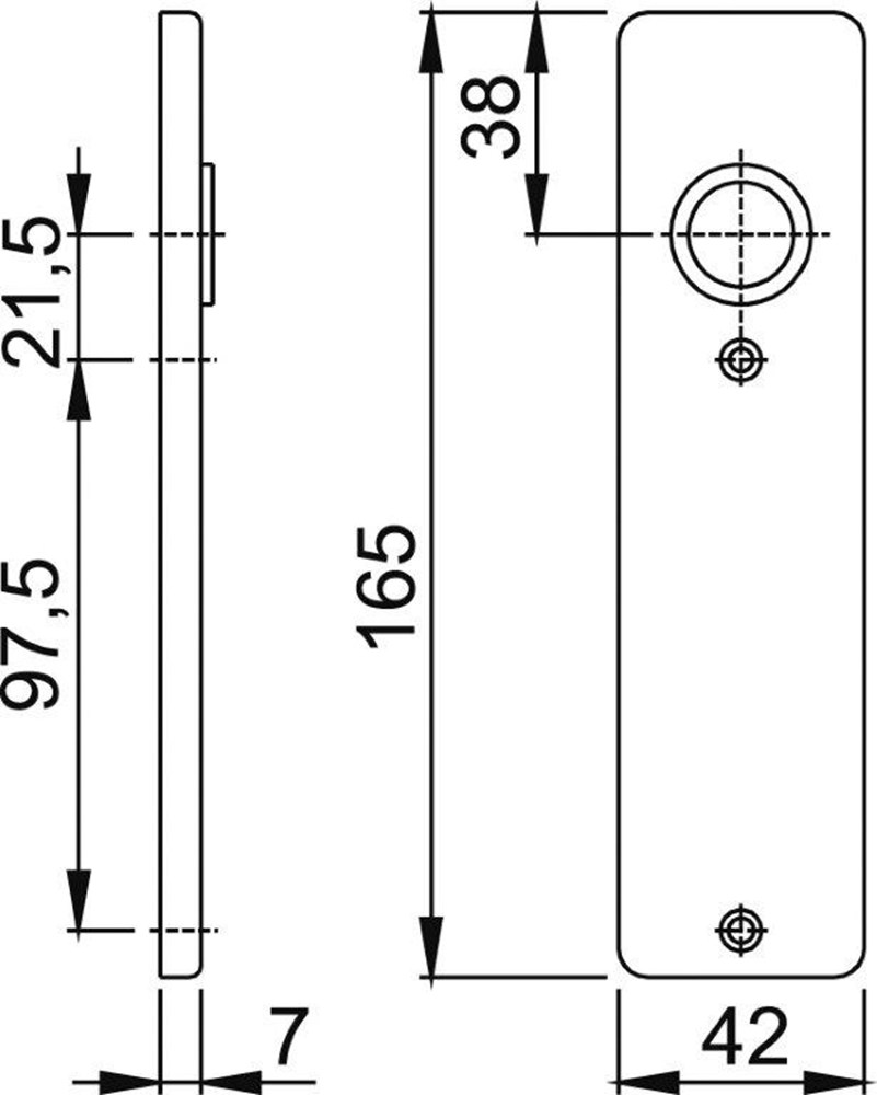 kortschild aluminium f1 hoppe-2 kortschild aluminium f1 hoppe-2