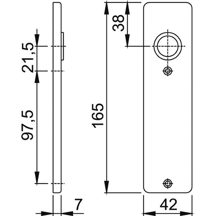 Afbeelding HOPPE kortschild 202KP