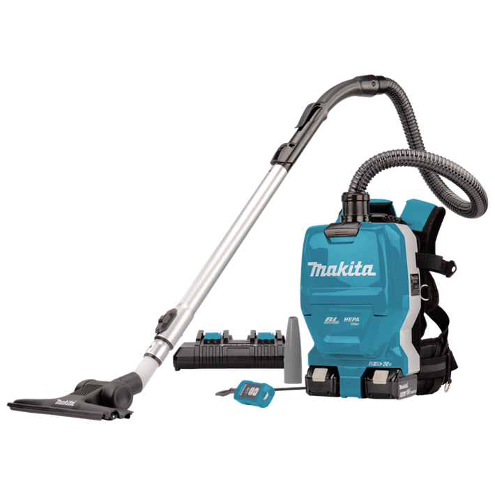 Afbeelding Makita 2x18 v rugstofzuiger voor schoonmaak DVC261TX22