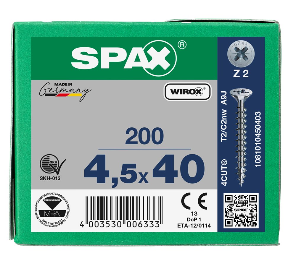 spaanplaatschroef wirox spax-6 spaanplaatschroef wirox spax-6