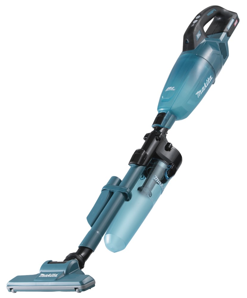 STEELSTOFZUIGER MAKITA 40V MAX BL BLA BLAU/TRANS CAPS, Z.ACCU/LADER CYCLOON DOOS
