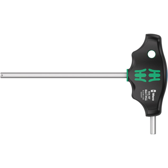 454 HF T-greep zeskant-schroevendraaier Hex-Plus met vasthoudfunctie, 6.0 x 150 mm