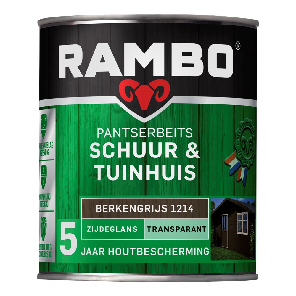 Rambo pantserbeits schuur en tuinhuis zijdeglans transparant (7)