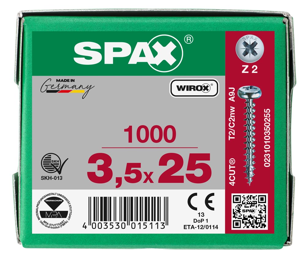 spaanplaatschroef wirox spax-6 spaanplaatschroef wirox spax-6