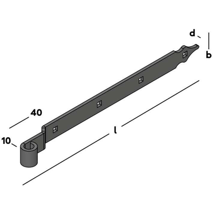 Afbeelding tekening GB heng voor vlakwerk rustica epz-3