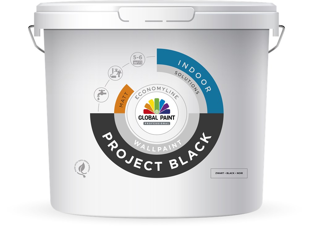 Global project black zwart 10 liter (1)