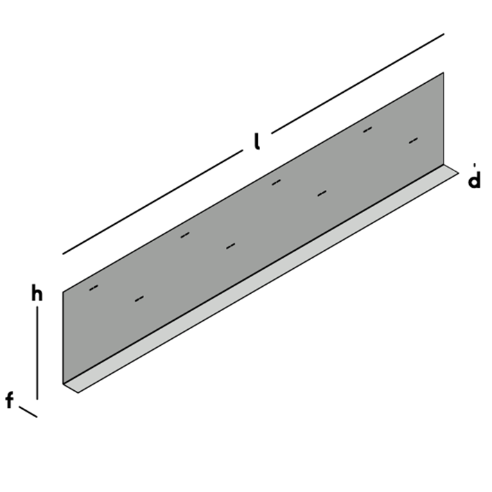 Afbeelding tekening GB metalen randkist 90° sv-1