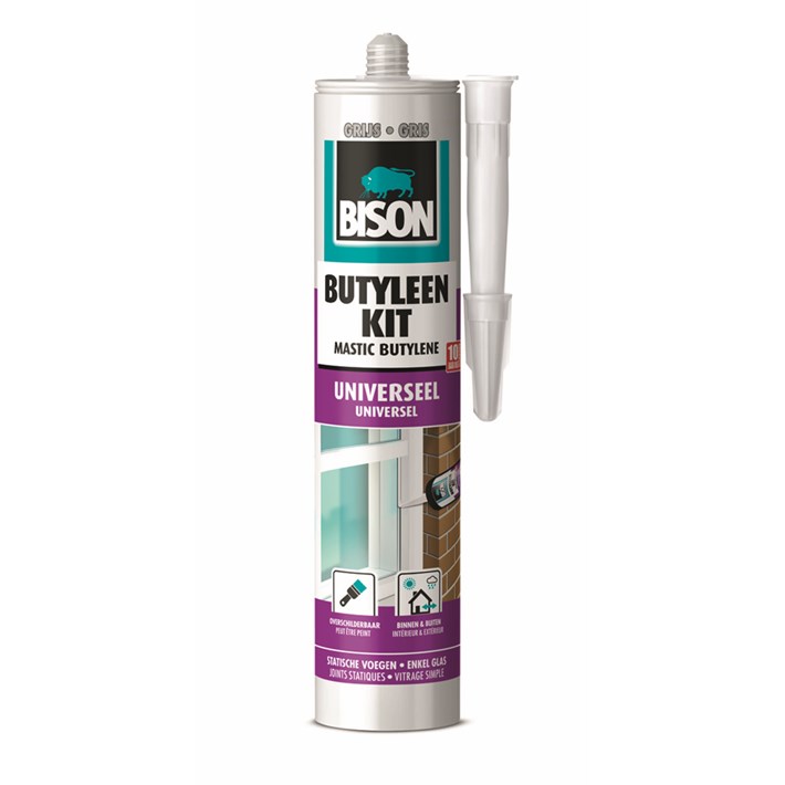 1491003 Bisson Butylene Sealant Grey Cartridge 300 ml NL/FR