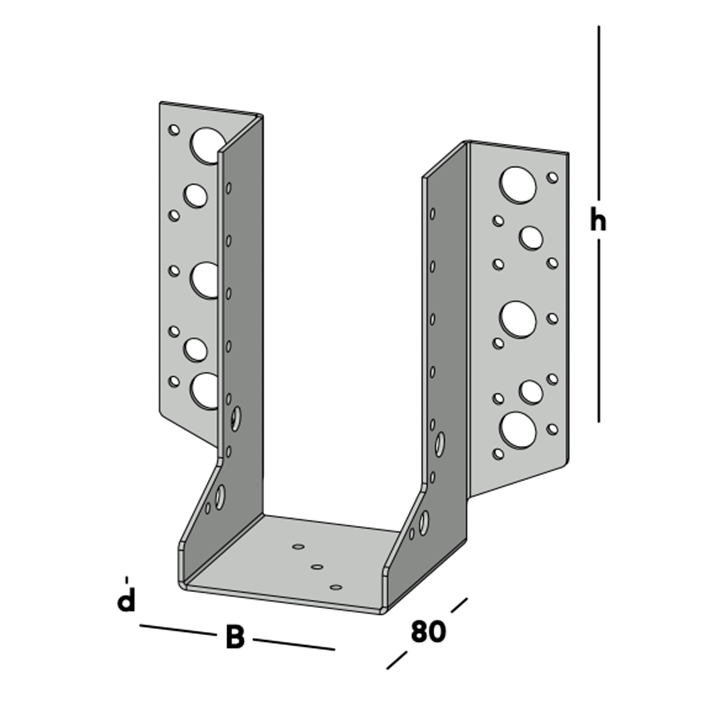 Afbeelding tekening GB raveeldrager zwaar sv-2 380