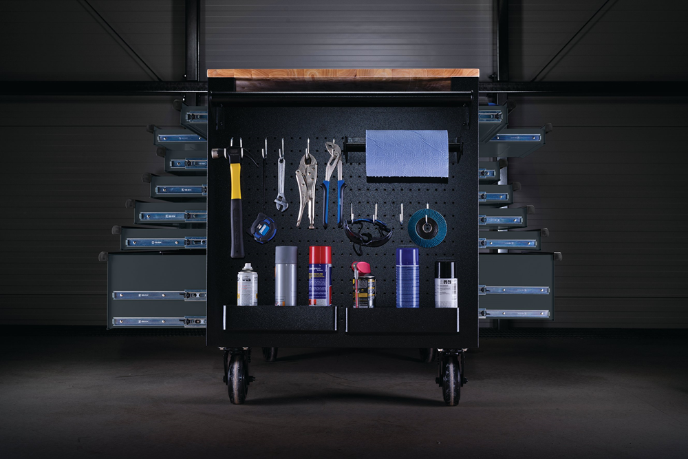 Bunker Multi-functional Workbench Roller Tool Cabinet (48" Grey)