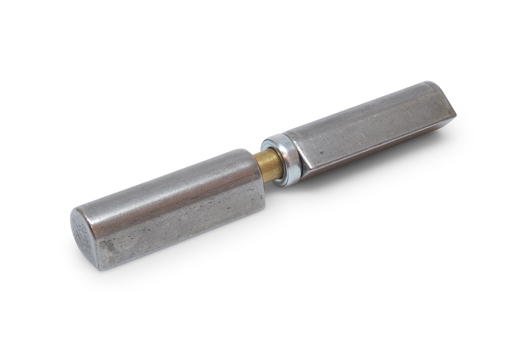 Aanlaspaumelle vlakke top vaste stalen stift, blank