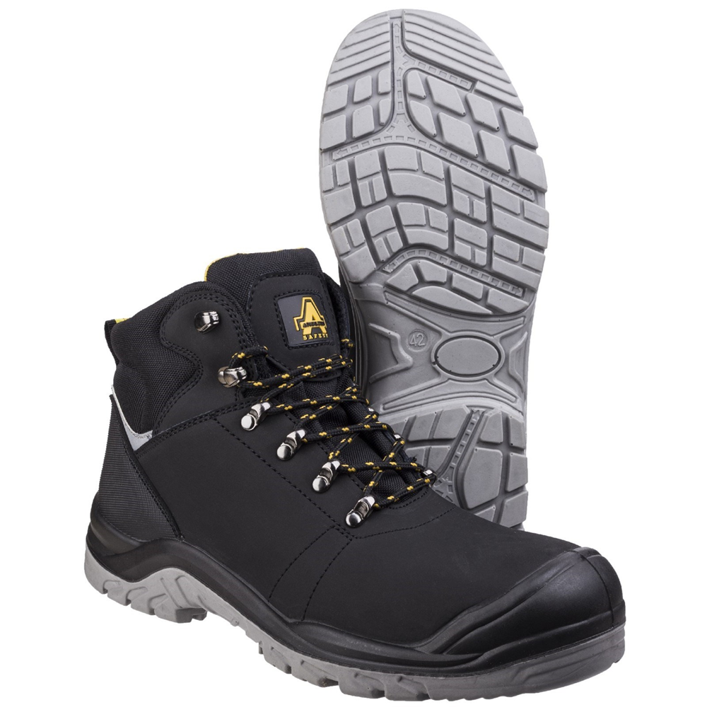 Amblers AS252 Leather Safety Boot Black