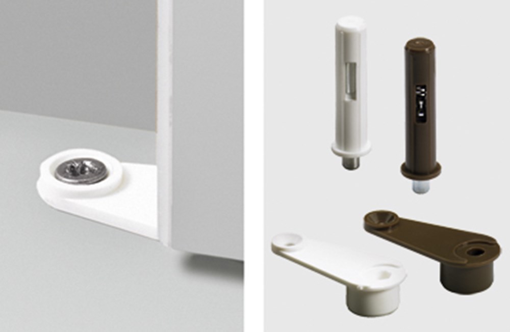 Inboorkastscharnier, staal vernikkeld