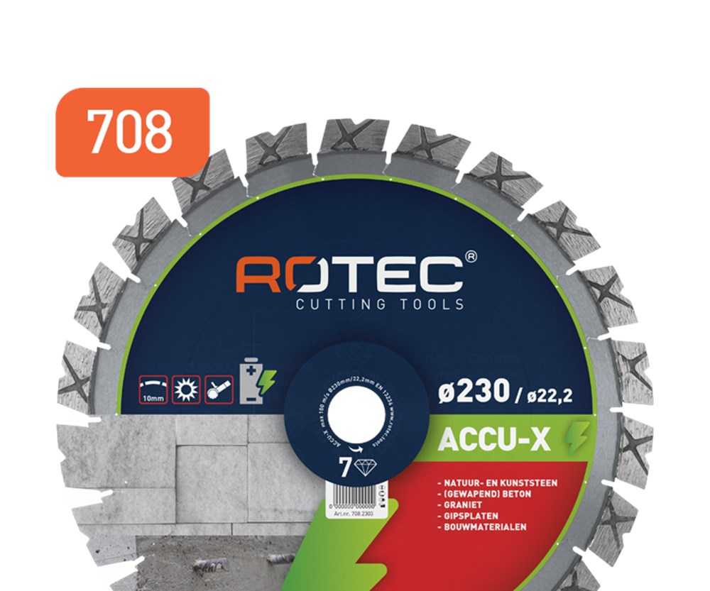 Afbeelding voor Diamantzaag ACCU-X 708