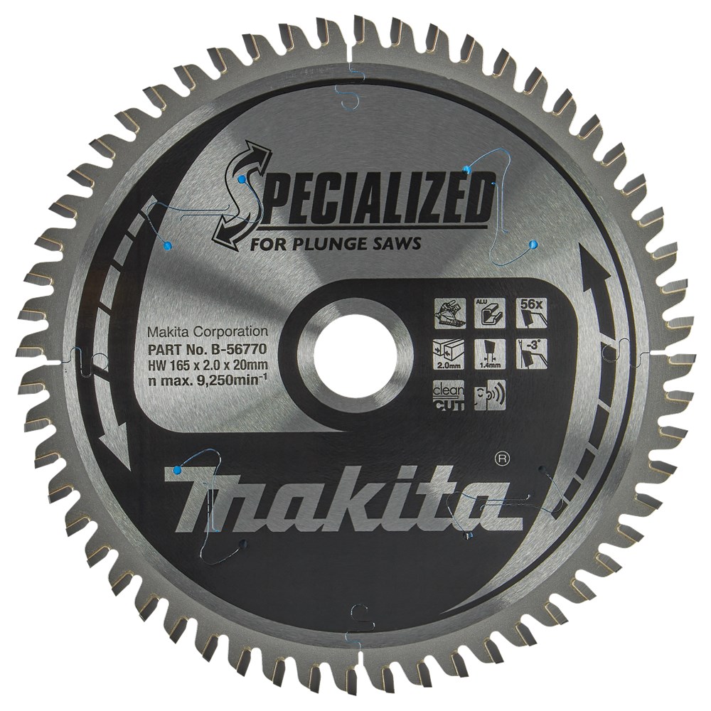 MAKITA INVALCIRKELZAAGBLAD ALUMINIUM B-56770