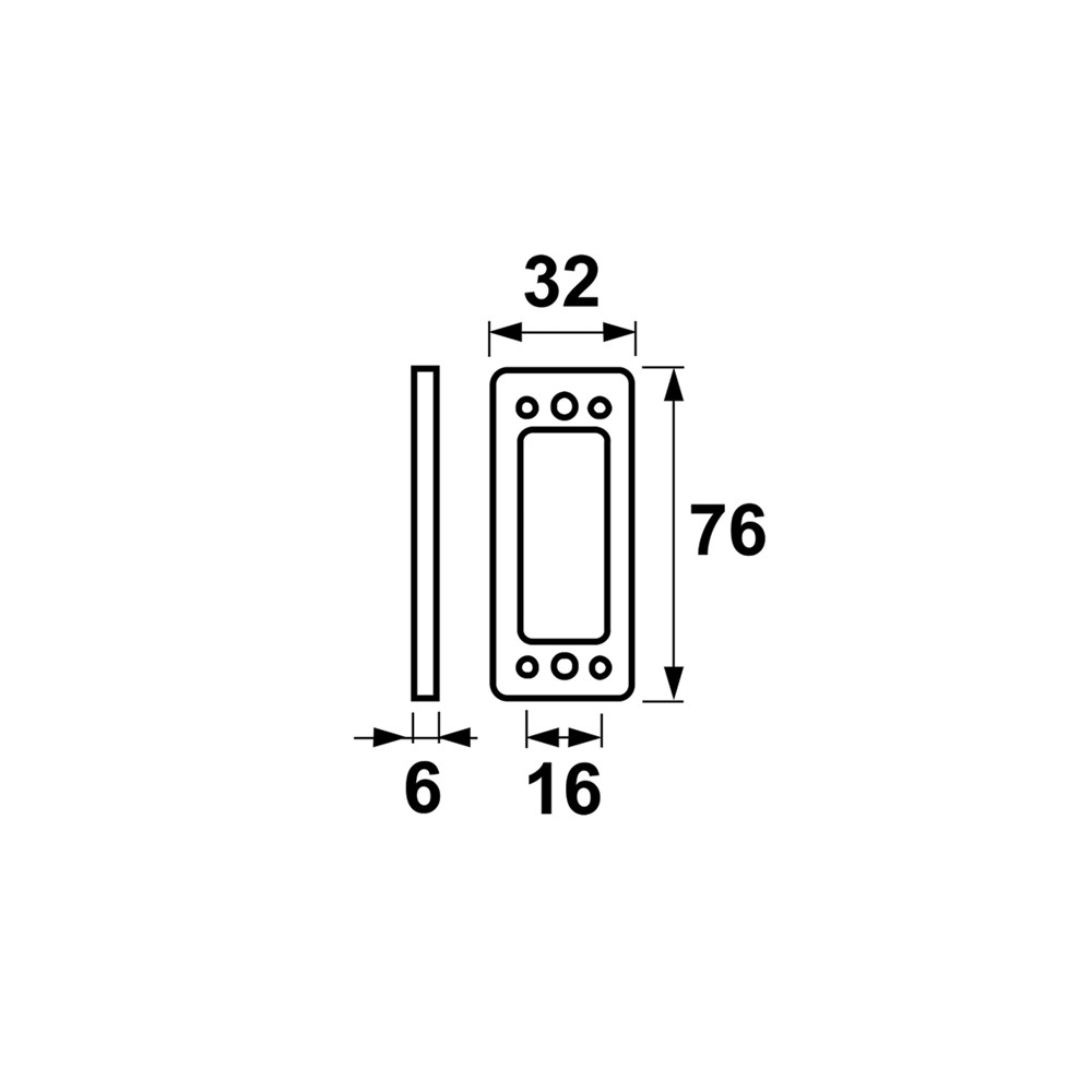 onderlegplaat nylon wit axa-3 onderlegplaat nylon wit axa-3
