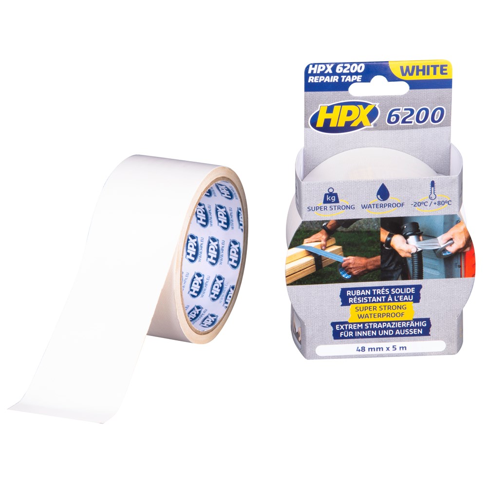 HPX tape 6200 wit CW5005 48mm rol 5 meter (1)