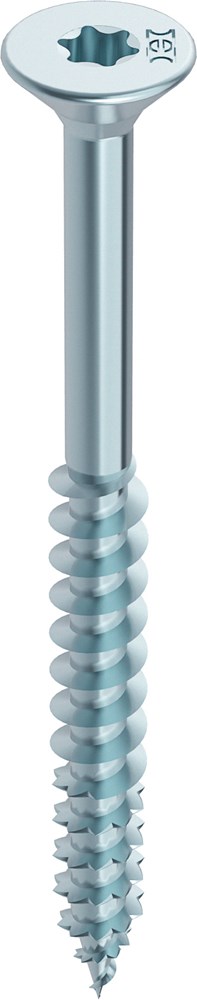 Afbeelding voor Spaanplaatschroef platverzonken kop T-Drive verzinkt blauw HECO-FIX-plus