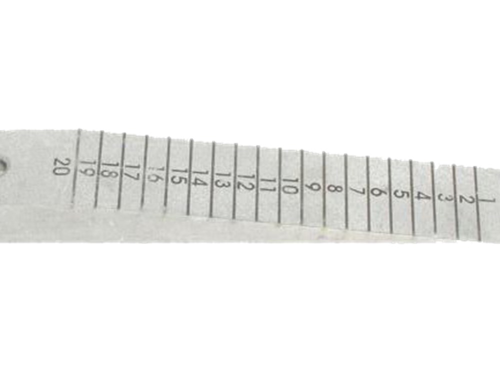 Meetwig omkantspeling - 0-20 mm - aluminium (1)