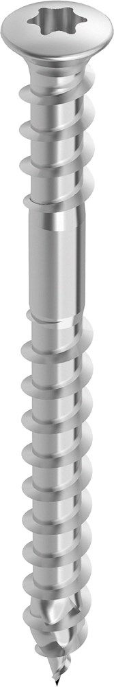 Vlonderschroef lenskop torx, rvs 410