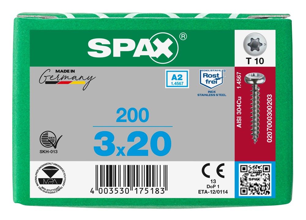 spaanplaatschroef rvs a2 spax-8 spaanplaatschroef rvs a2 spax-8