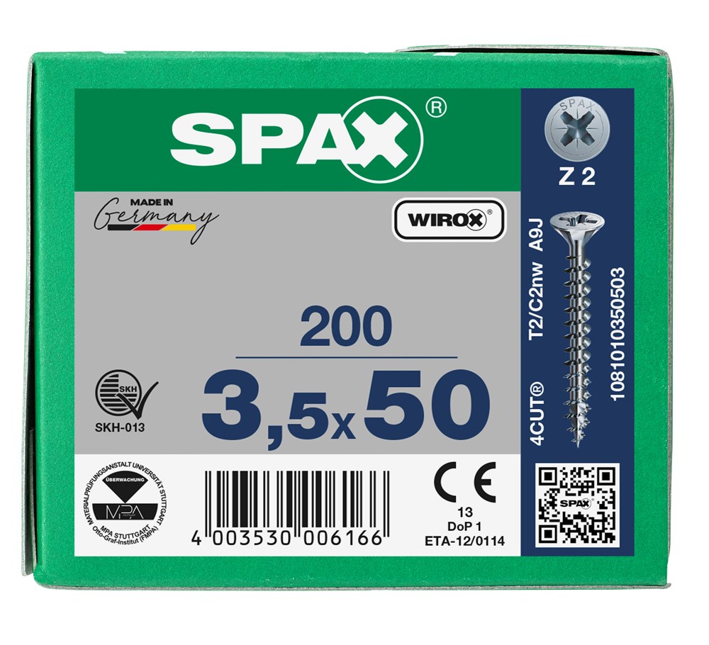 spaanplaatschroef wirox spax-6 spaanplaatschroef wirox spax-6