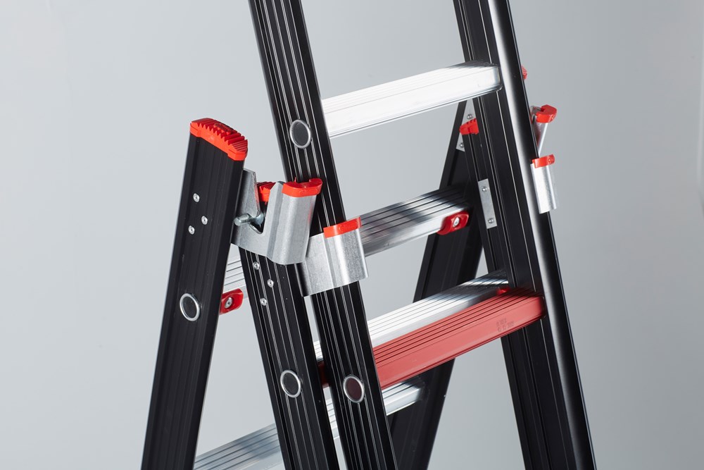 Afbeelding voor Aluminium kokerladder (gecoat) - 3-delig reform Nevada