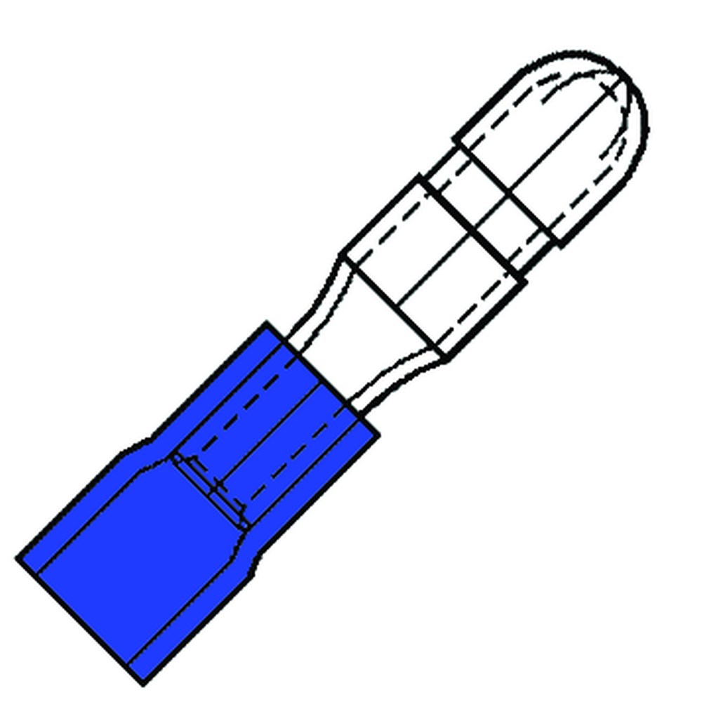 kabelschoen pensteker geisoleerd blauw-1 kabelschoen pensteker geisoleerd blauw-1