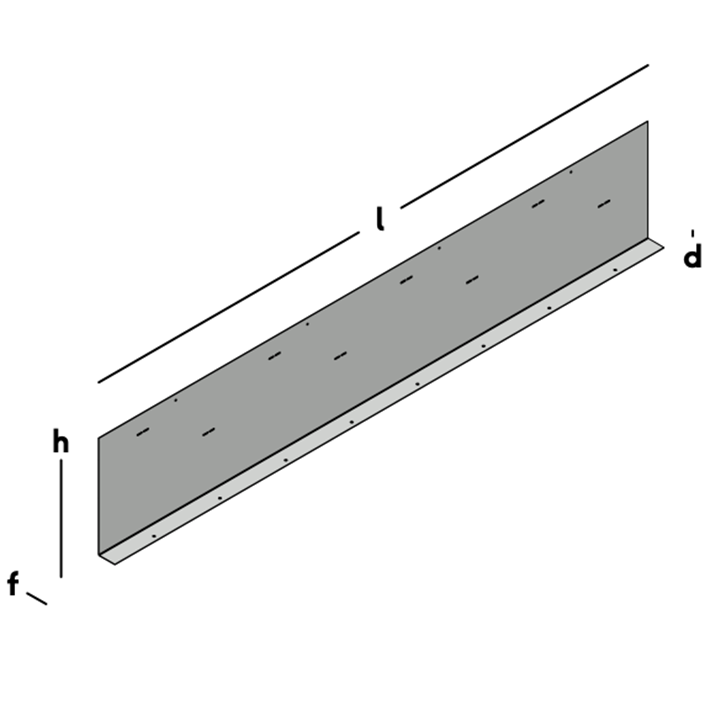 Afbeelding tekening GB metalen randkist 90° sv-1