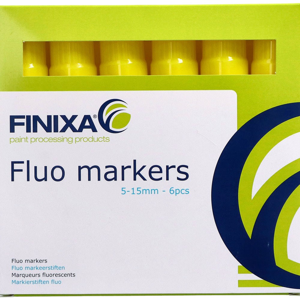 FINIXA FLUO MARKEERSTIFT GEEL 5MM-15MM 6ST (1)