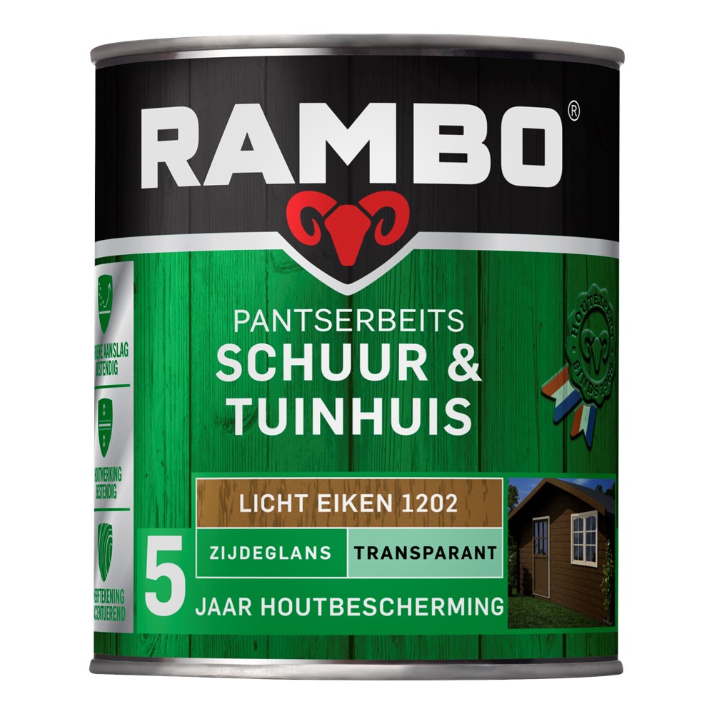 Rambo pantserbeits schuur en tuinhuis zijdeglans transparant (4)